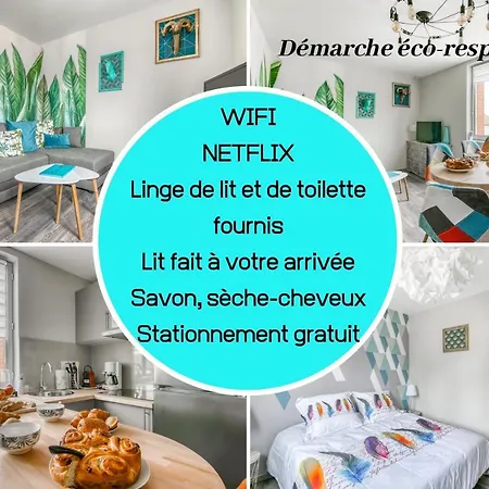 Superlogis Troyes - Naturea - Logement T2 Grand Confort - Parking - Netflix * Saint-Julien-les-Villas